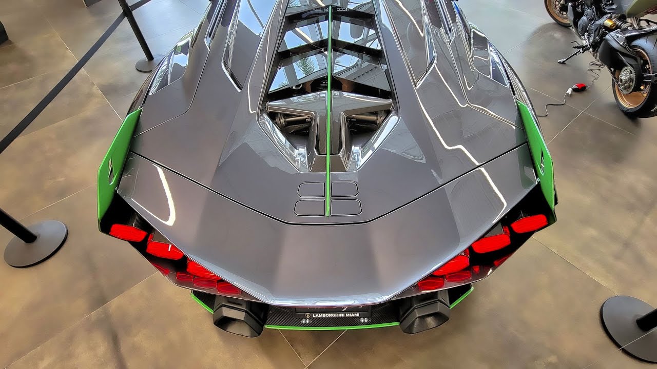 Lamborghini SIAN - Closer Look Interior Exterior - details Flash of Lightning at Lamborghini Miami