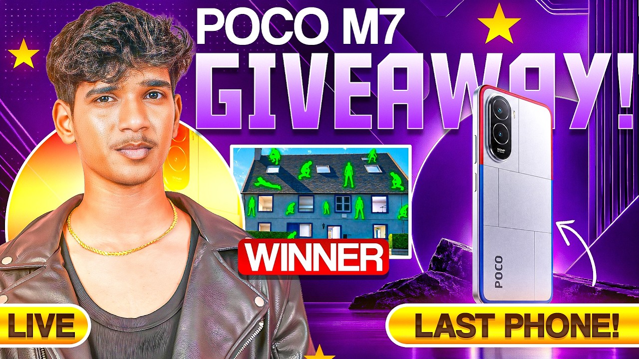 🔥 LAST POCO M7 PLUS GIVEAWAY! 😱 | HIDE & SEEK  | DHANUSH FF GAMER #dfg #freefire