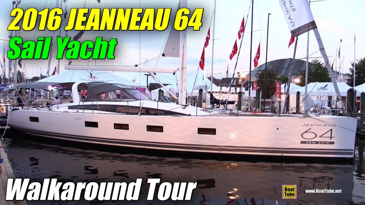 2016 Jeanneau 64 Sailing Yacht - Deck Exterior Interior Walkaround - 2015 Annapolis SailBoat Show
