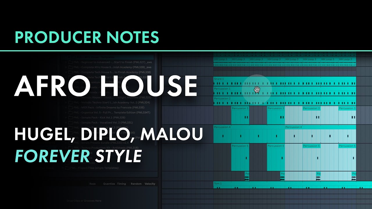 Afro House like HUGEL, Diplo, Malou 