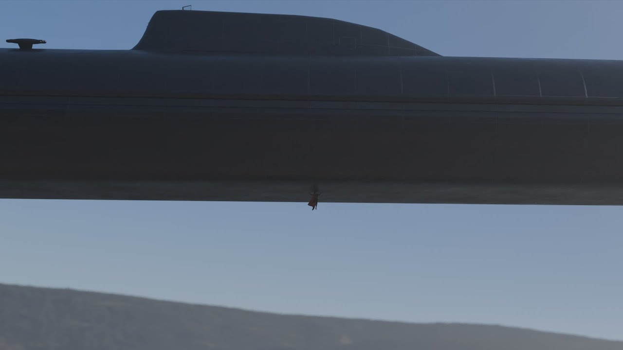 Supergirl Lifing Submarine