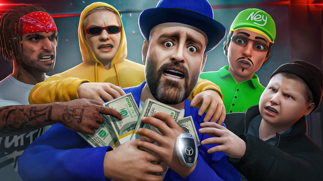 ЕГО СЕМЬЕ НУЖНЫ ТОЛЬКО ДЕНЬГИ В GTA