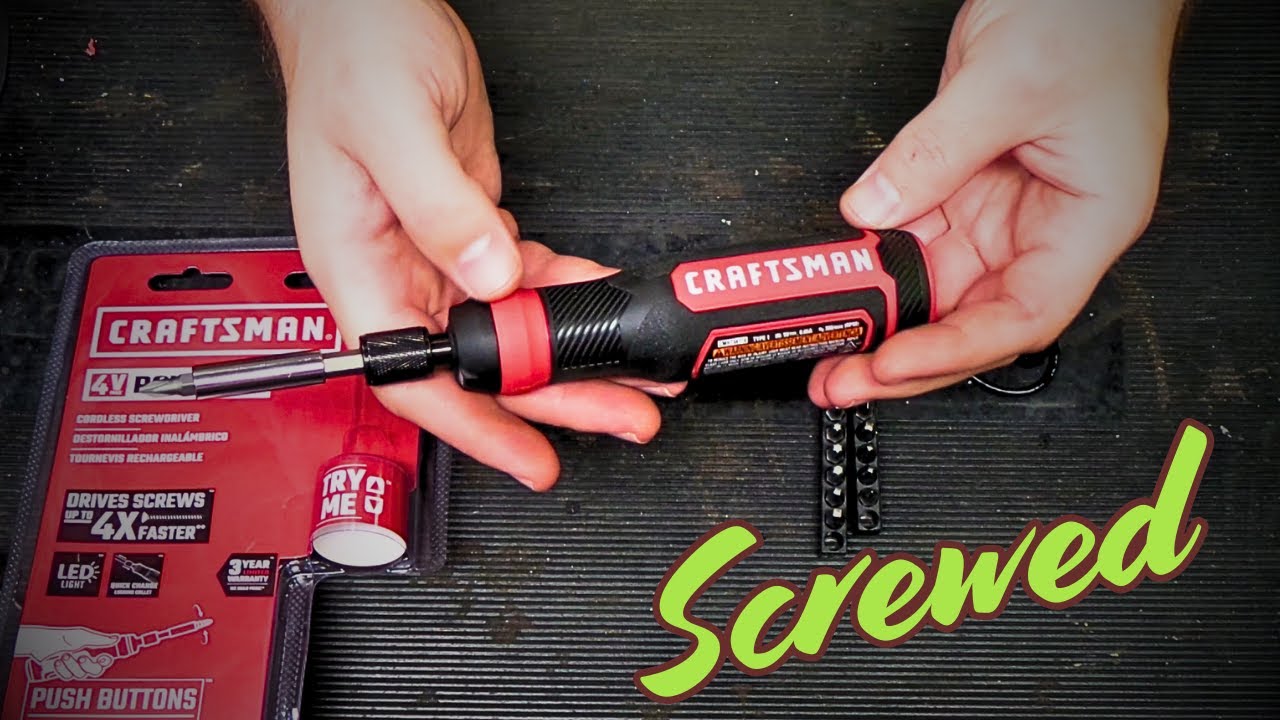Обзор и тестирование аккумуляторной отвертки Craftsman 4V MAX