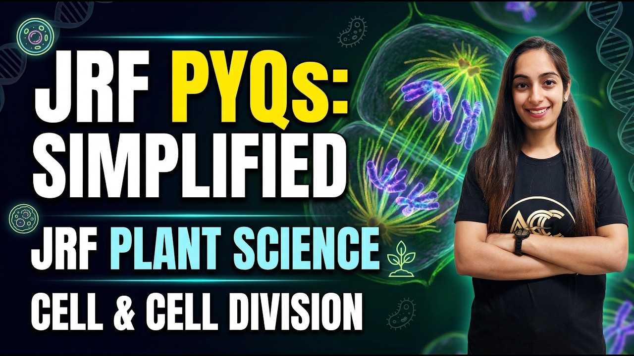 ICAR JRF Plant Science PYQs | Cell & Cell Division | Most Expected Questions for 2026