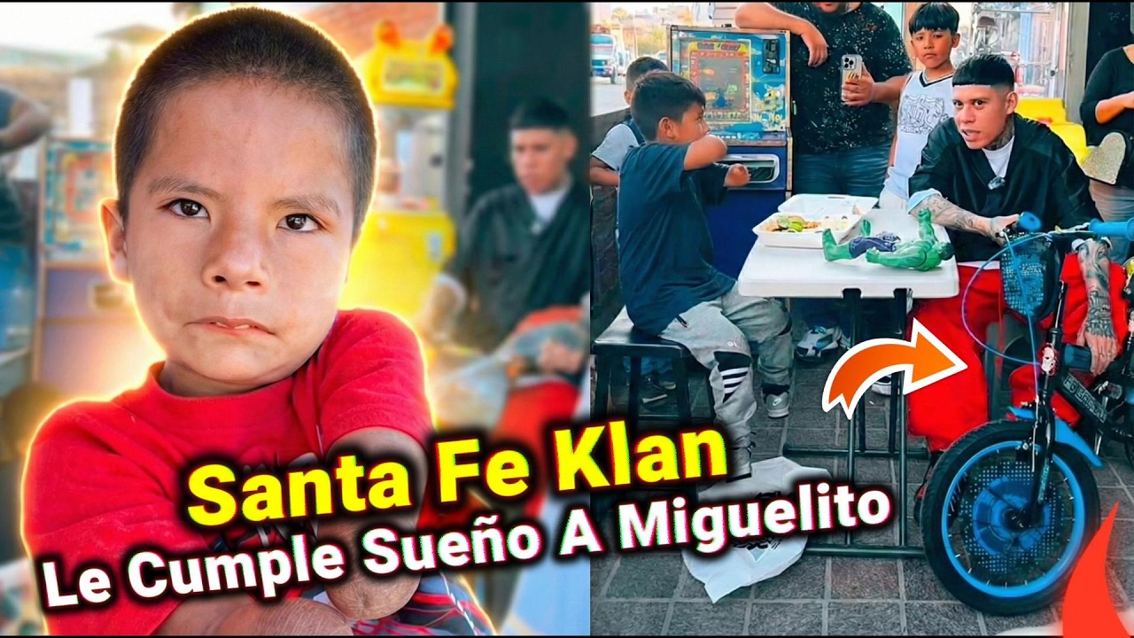 Santa Fe klan Le Cumple El Sueño A Miguelito y Le Lleva Sus REGALOS