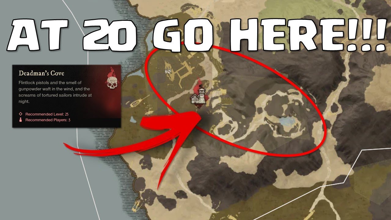 Where to level in New World at 20? Go to Deadman's Cove