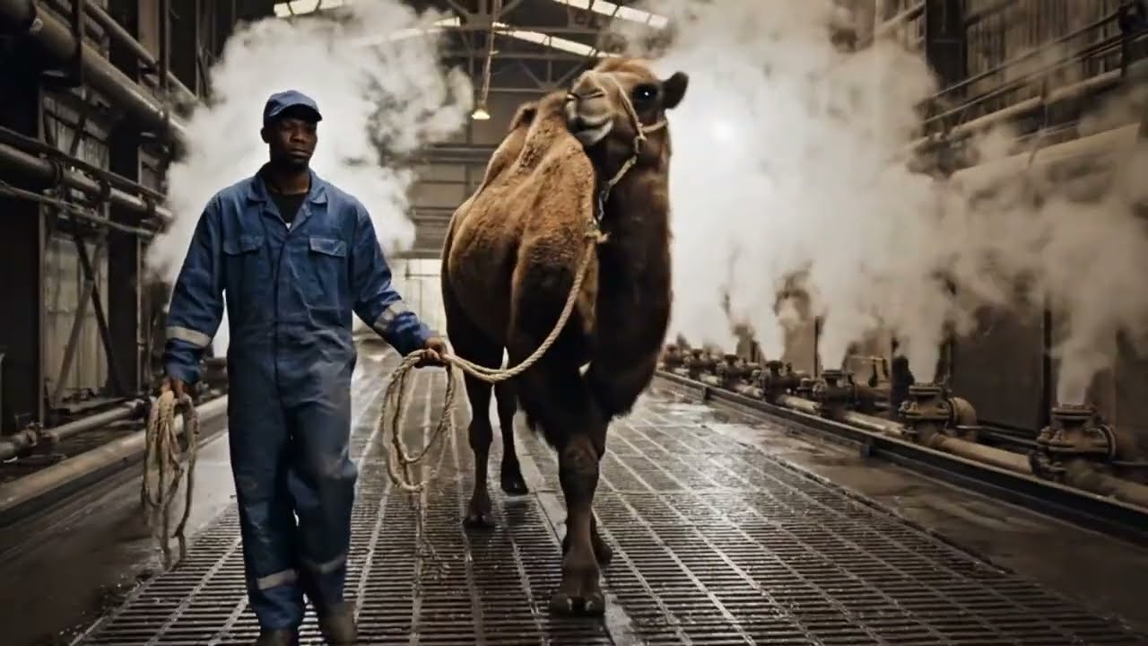 📌 Inside a Modern Camel Leather Processing Factory | High-End Luxury Production