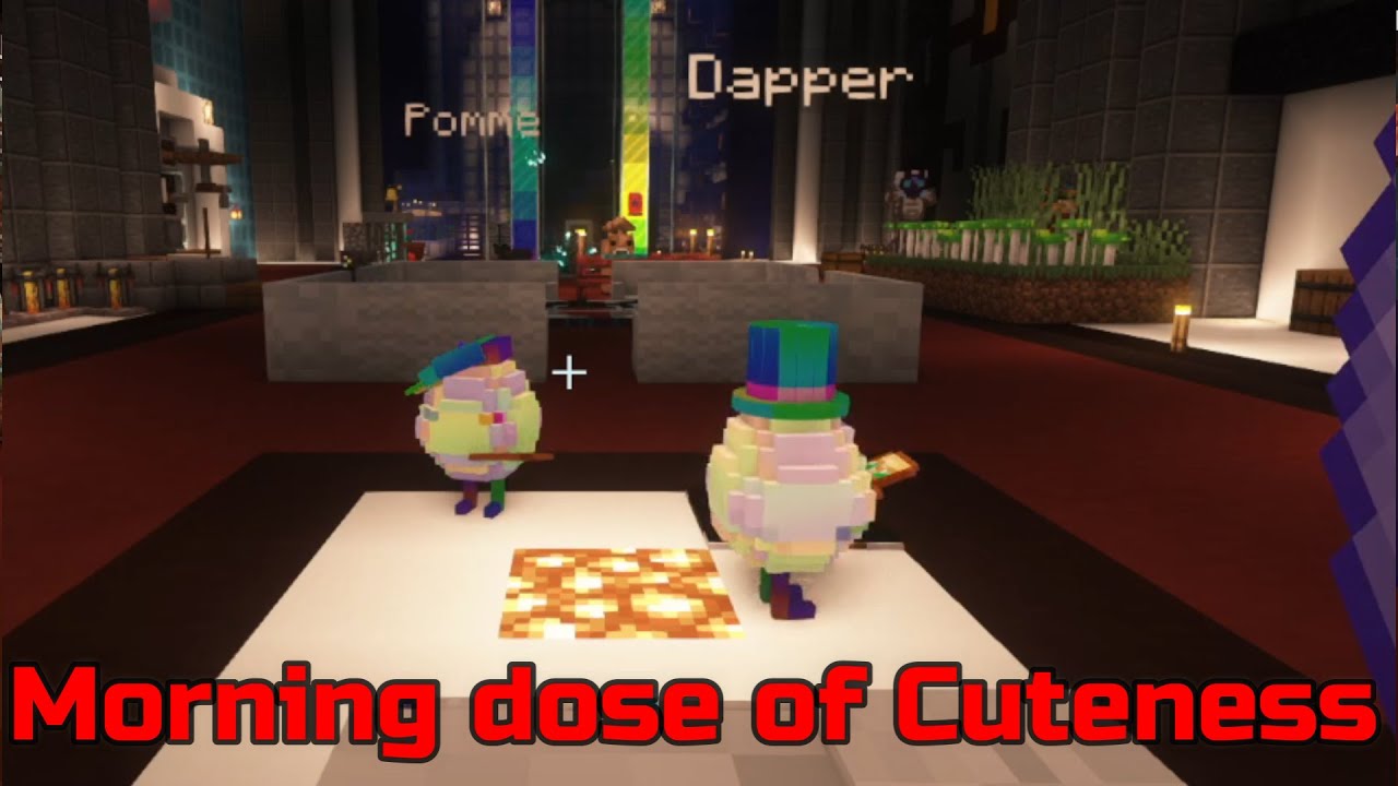 Your Morning dose of happiness from DAPPER & POMME on QSMP Minecraft