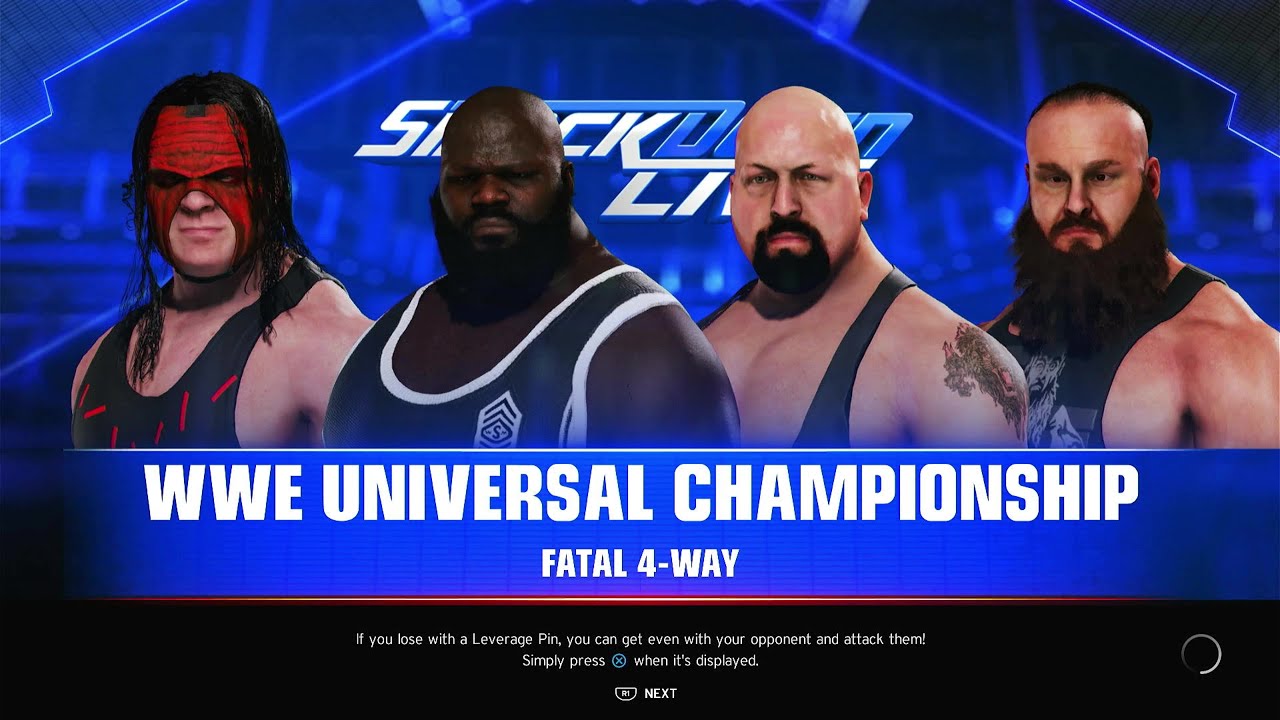Kane vs. Mark Henry vs. Big Show vs. Braun Strowman - WWE 2K20