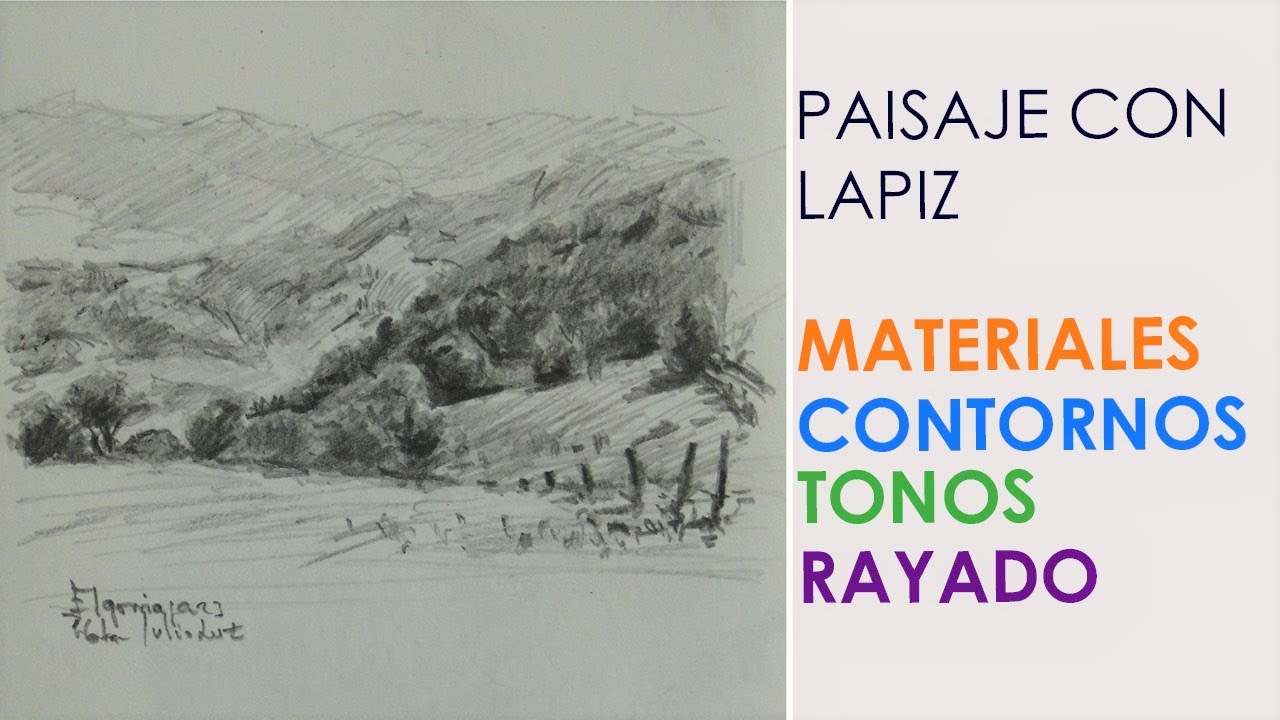 PAISAJE A LAPIZ