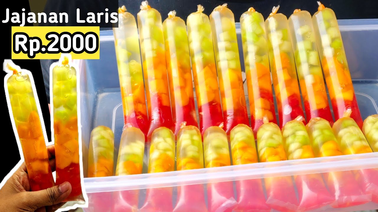 FAVORIT BOCIL-BOCIL!! MENYALA DOMPETKU 🔥| IDE JUALAN MUSIM PANAS LARIS MANIS | JELLY BUAH Rp. 2000