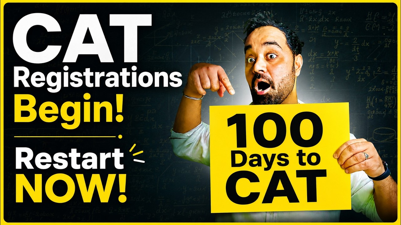CAT 2026 Registrations begins | CAT Preparation Plan  for next 4 months.