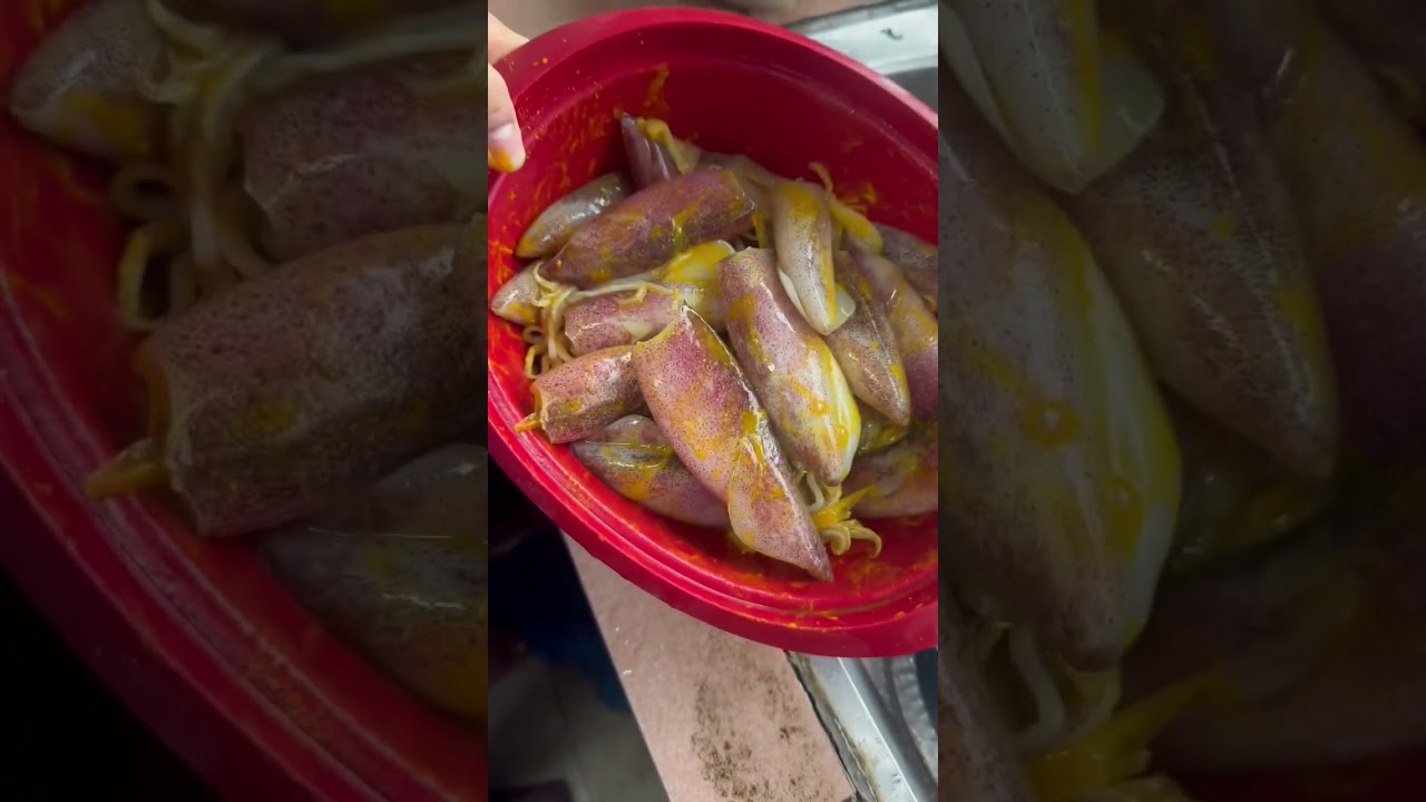 Sotong goreng kunyit | resepi mudah 