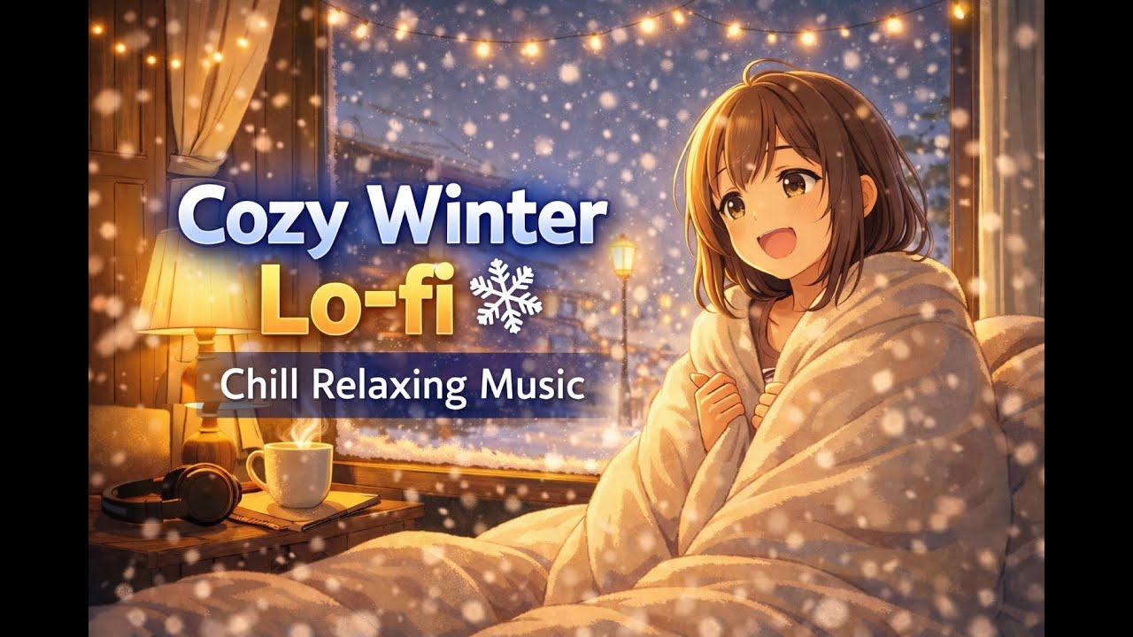 눈 오는 밤, 따뜻한 방에서 | Winter Cozy Jazz Music