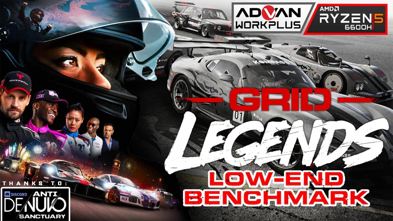 GRID LEGENDS  ◆ LOW-END BENCHMARK | Advan Workplus Ryzen 5 6600H Radeon 660M