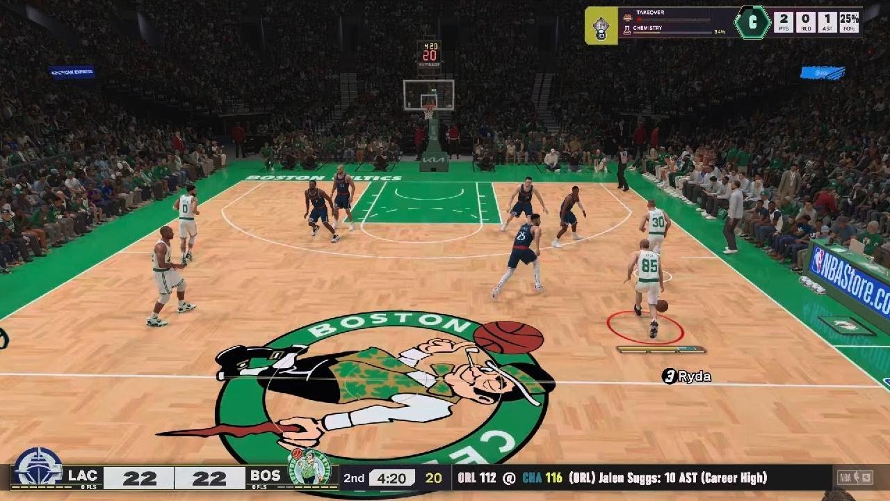 NBA 2K25 LA Clippers vs Boston Celtics