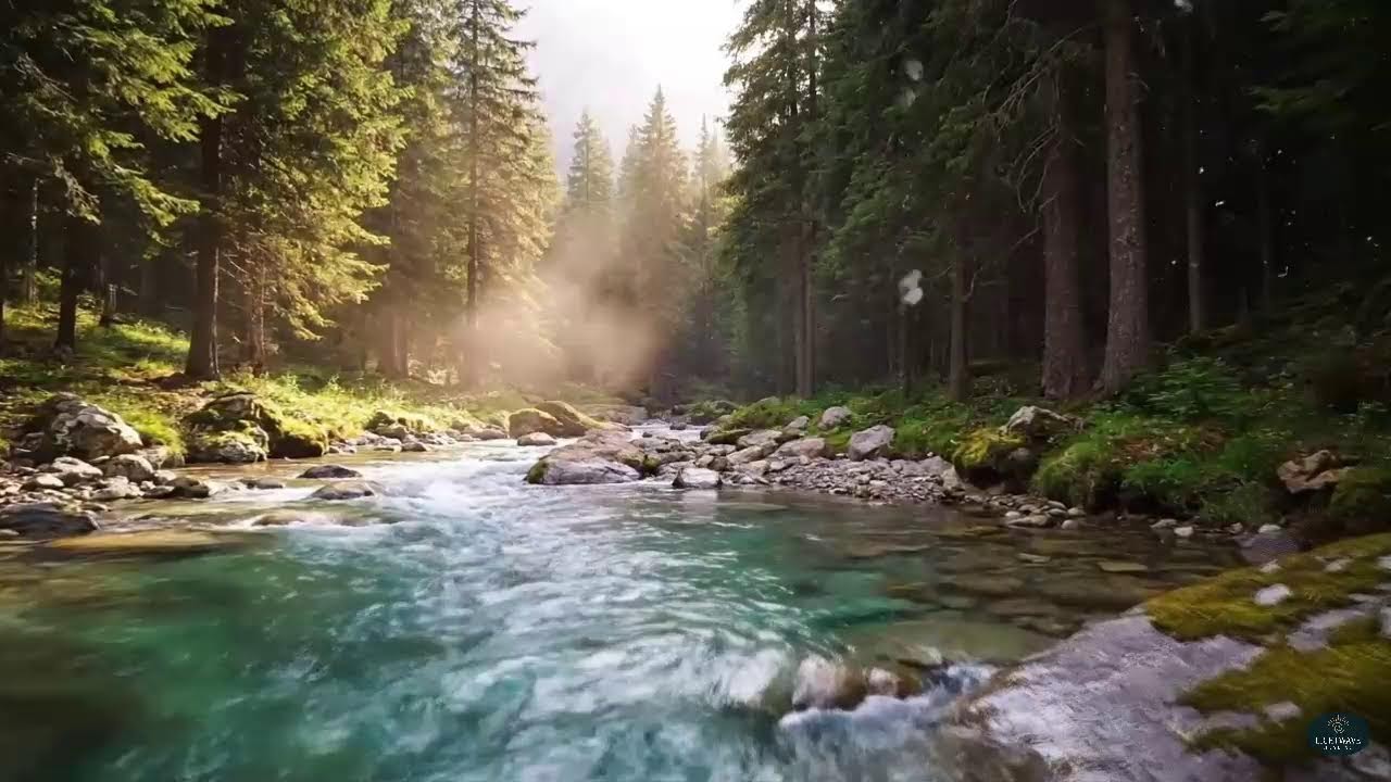 (No Ads) Tibetan Flute Music for Deep Healing - Deep Sleep, Melatonin Release Soft Rain
