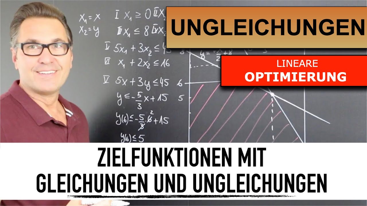Lineare Optimierung  | grafische Lösung eines Ungleichungssystems | Nichtnegativitätsbedingungen