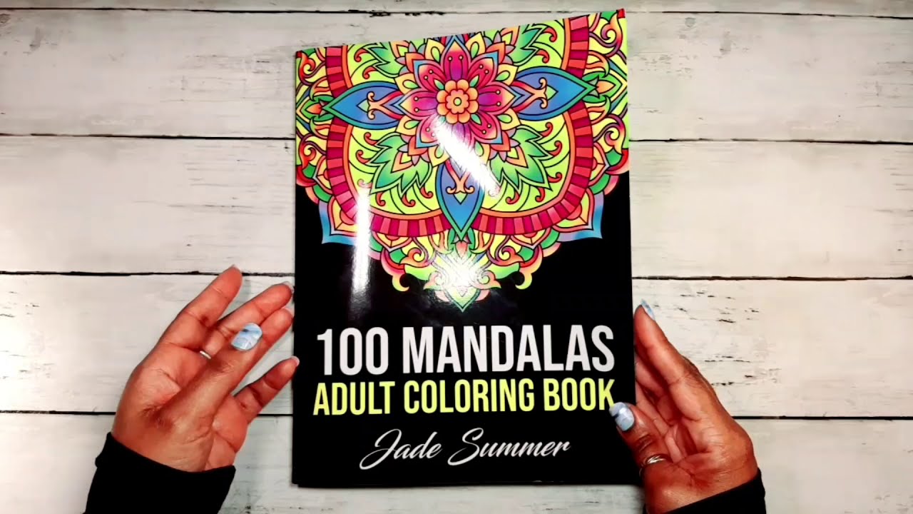100 Mandalas by Jade Summer Flip Through #adultcoloringbooks