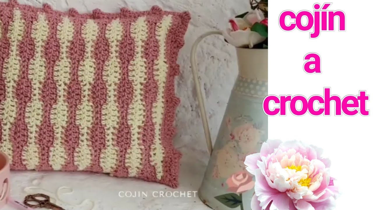 Cojín a crochet tutorial paso a paso muy facil