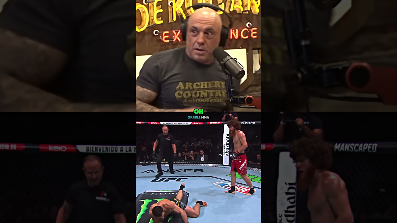 😱Joe Rogan Misses Epic Double Backfist KO🥊
