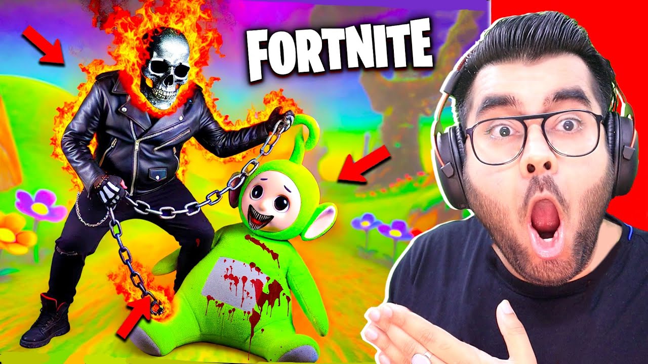🔥 GHOST RIDER in Fortnite 😱 | Scary Teletubbies 😱 | Hitesh KS