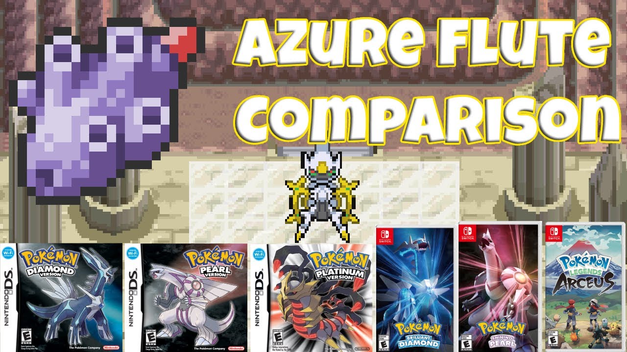 Azure Flute Theme Comparison (Pok&eacute;mon DPPT, BDSP, and PLA)