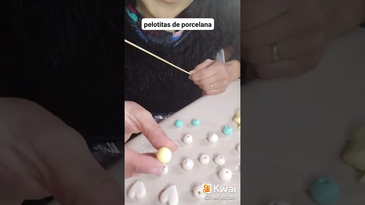 bolitas de porcelana imitación bolitas de madera