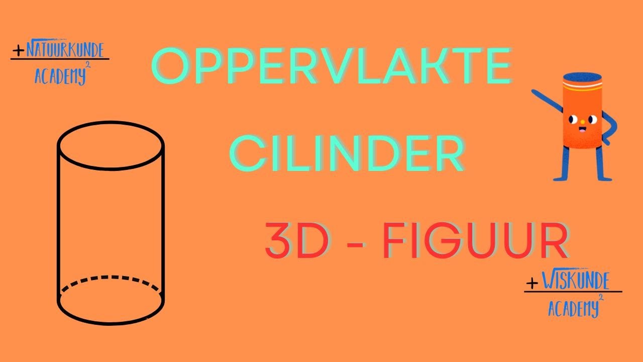 Hoe je de Oppervlakte van een cilinder kan berekenen laat ik zien in deze video.