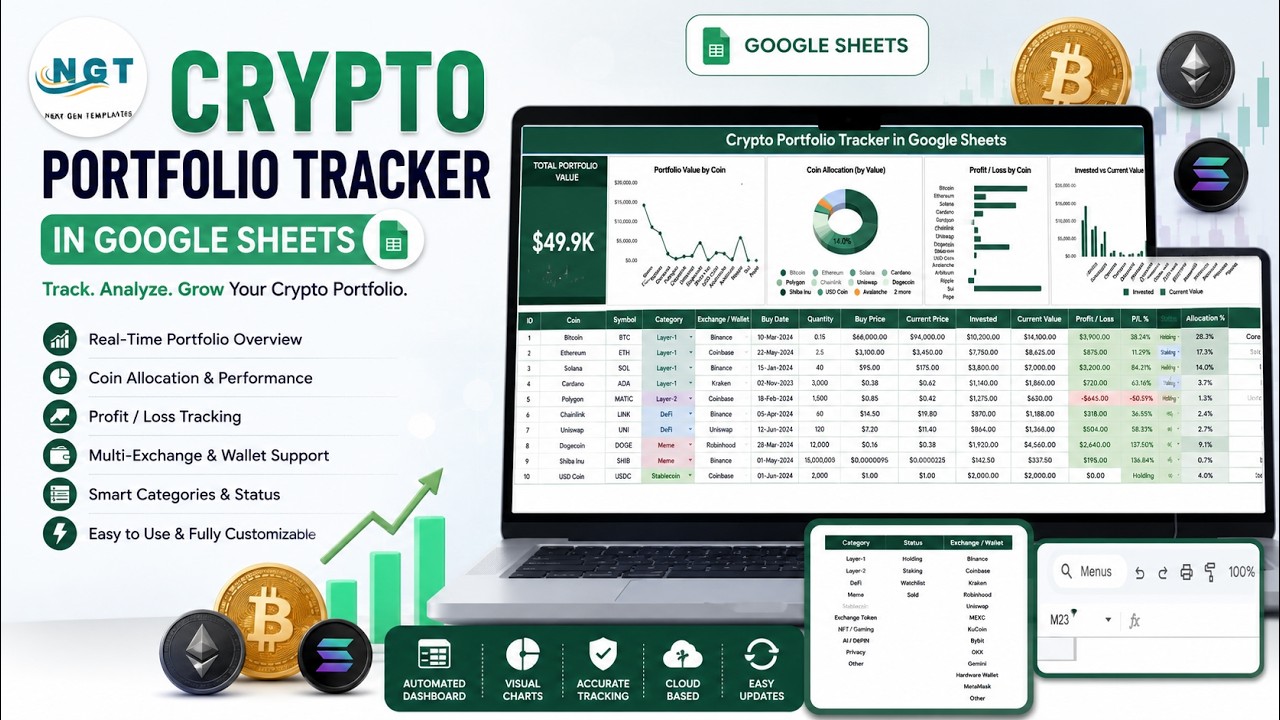 Crypto Portfolio Tracker in Google Sheets