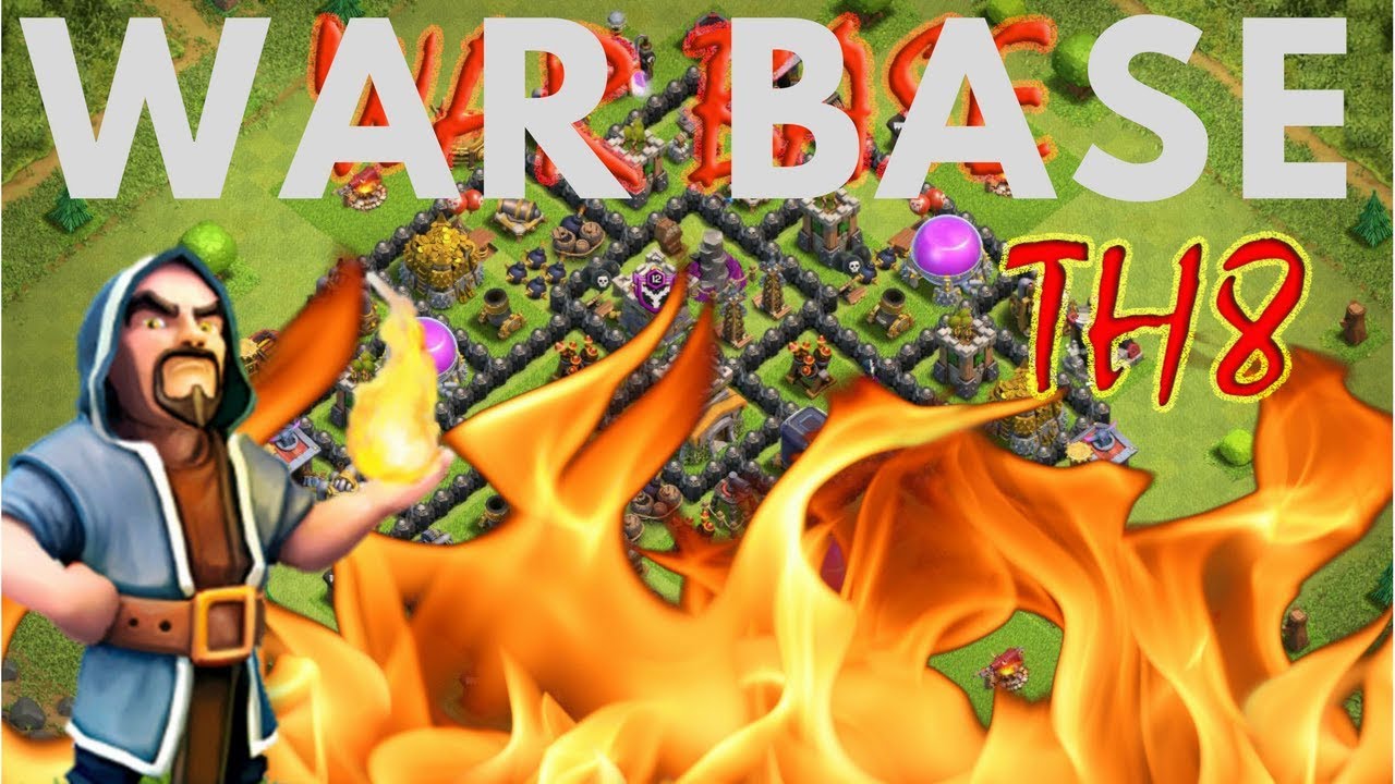 TH8 WAR BASE || 100 % Working || Unbeatable in WAR
