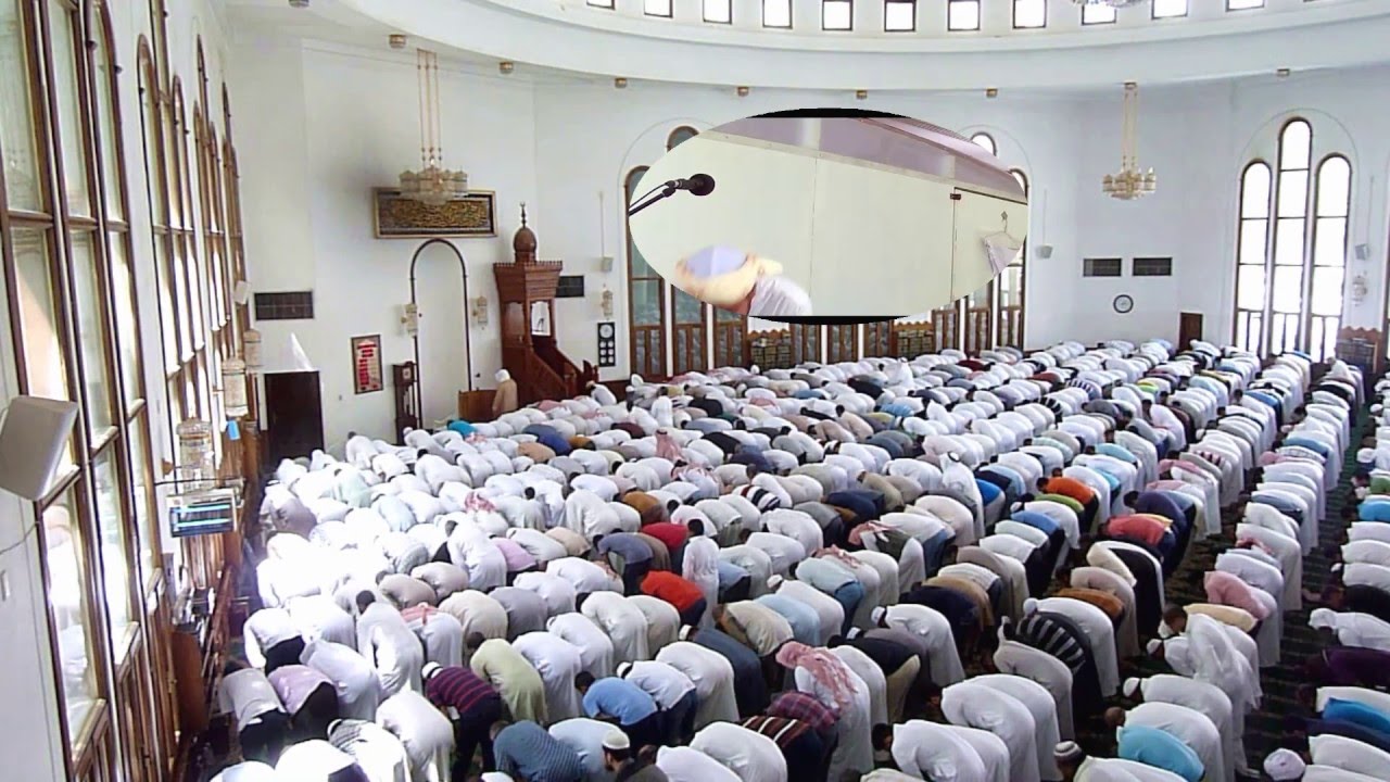 صلاة الجمعة للشيخ أحمد المورعي 24 / 5 / 1437هـ ، تبليغ عبد الباسط حافظ