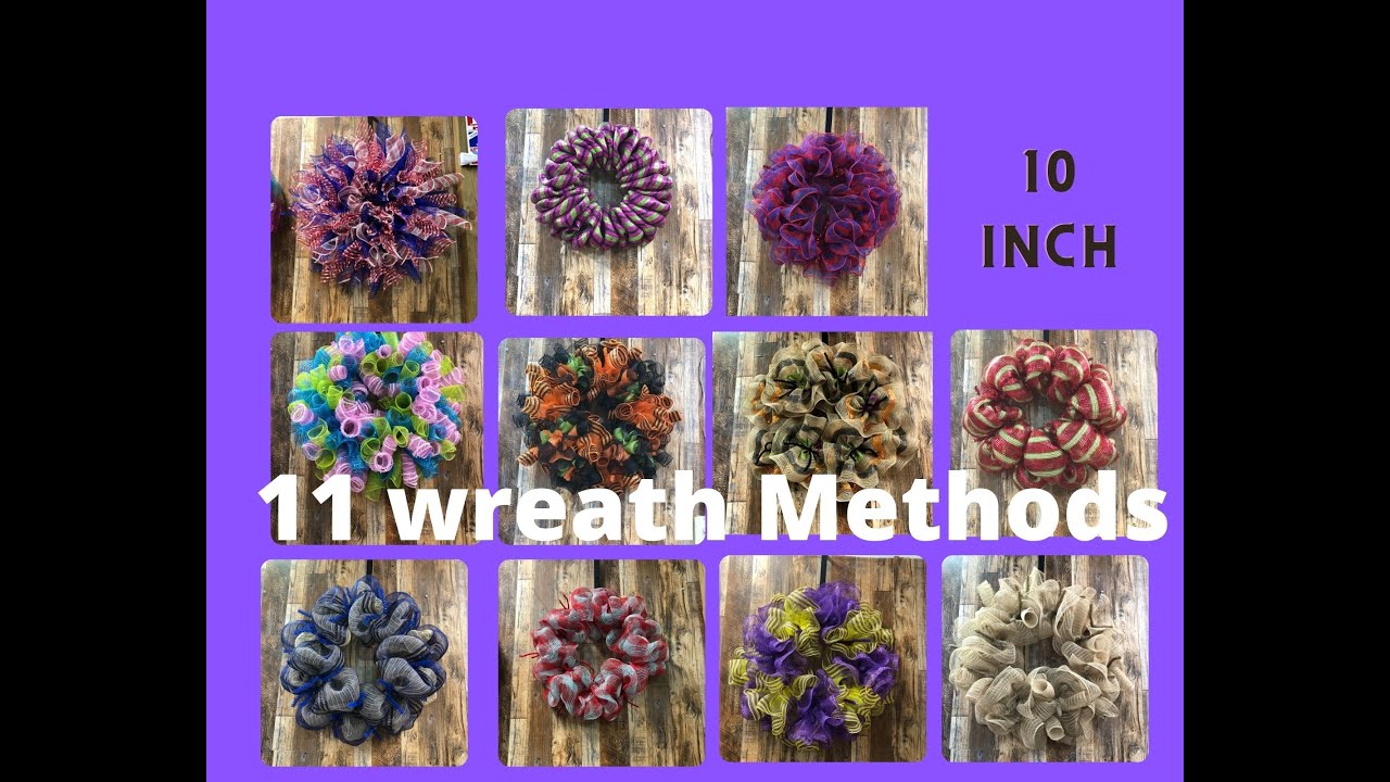 11 Different Methods wreath bases with 10 inch mesh|Hard Working Mom Wreath Basics