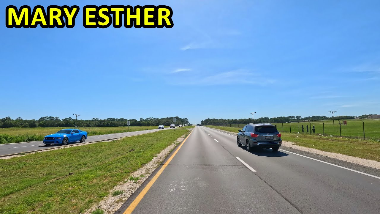 Mary Esther Florida Driving Through
