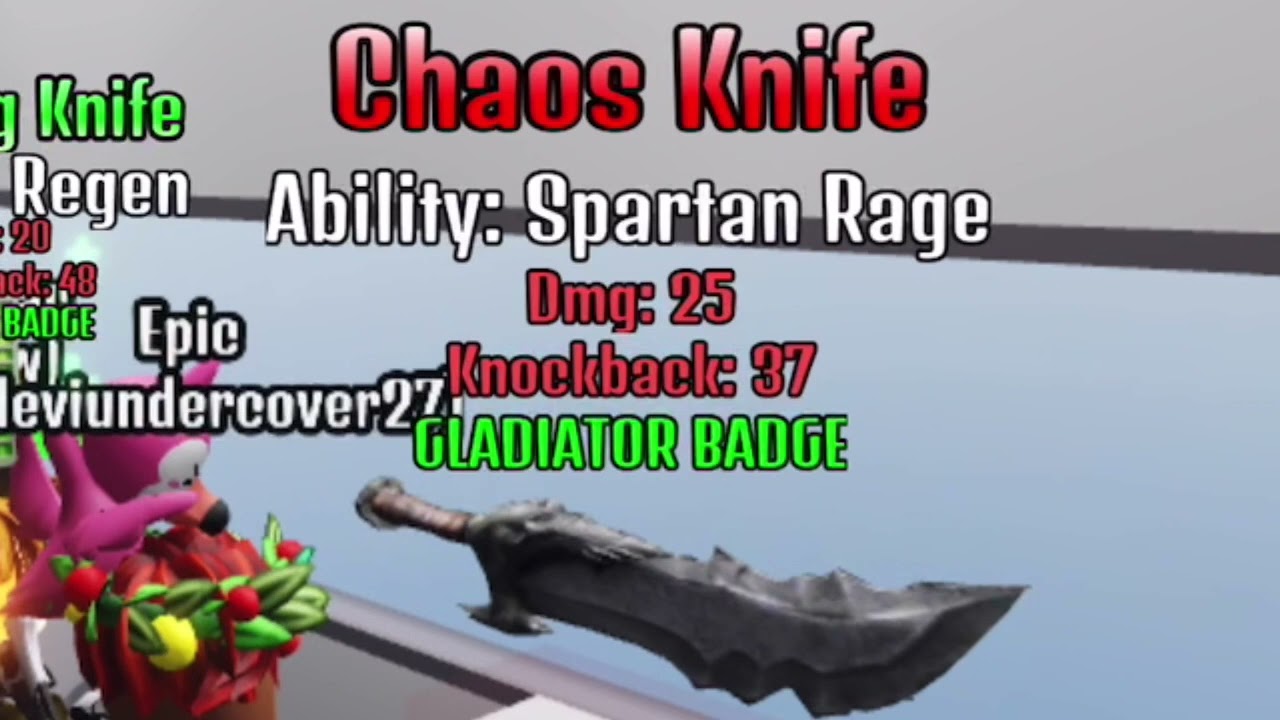 Knife strife | gamepass and 2 badge knives showcase | gameplay