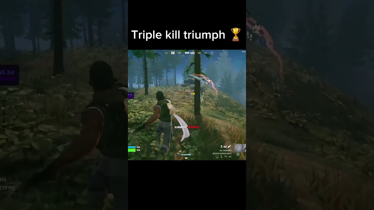 Triple kill #fortnite #unexpected #win #kill #victoryroyale #shorts #gaming