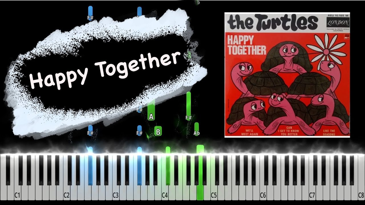 The Turtles - Happy Together Piano Tutorial