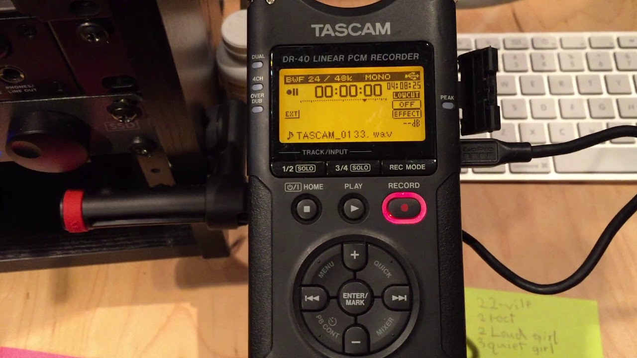 Recording Sermon Audio with Tascam DR-40