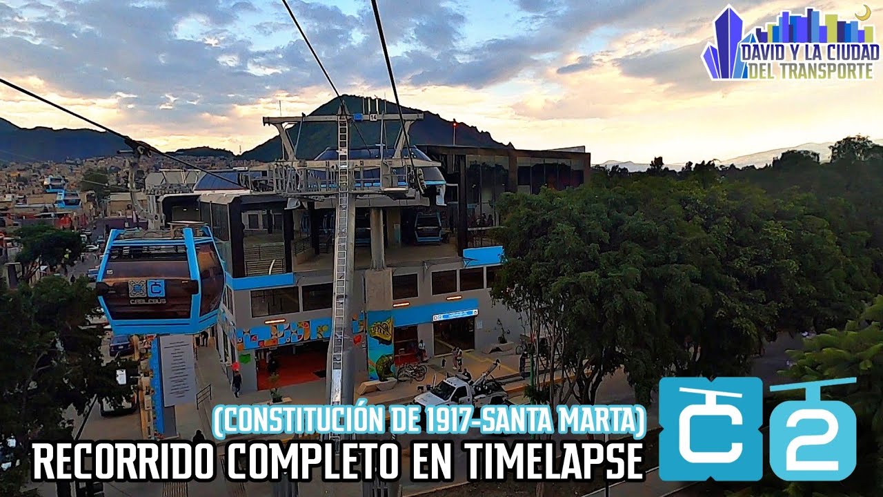 ᴄᴀʙʟᴇʙᴜꜱ|Recorrido Completo en TIMELAPSE (Línea 2 Constitución de 1917-Santa Marta)