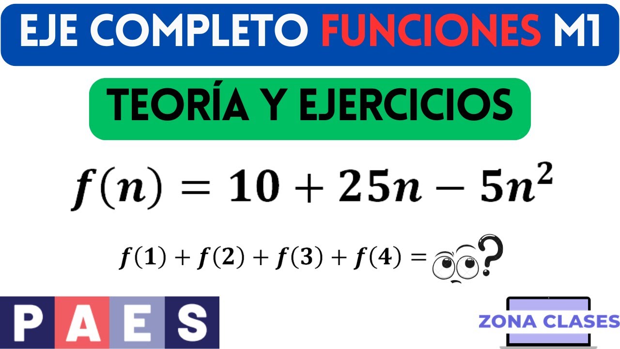 Funciones Eje Completo PAES Matemáticas M1