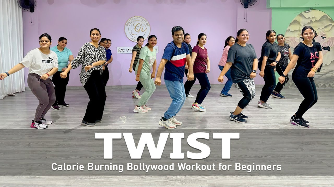 Twist - Dance Fitness | Calorie Burning Bollywood Workout for Beginners | No Jumping | 2023