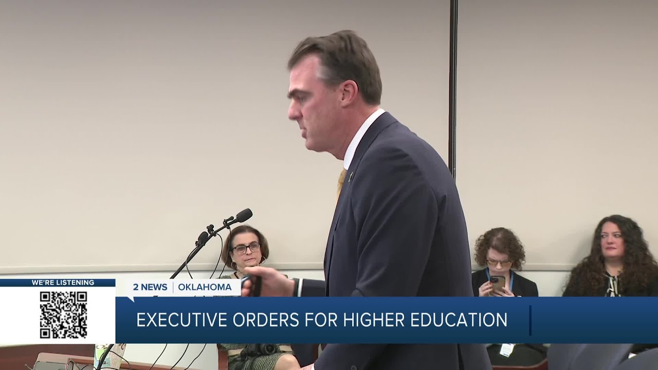 Stitt issues executive orders about higher education