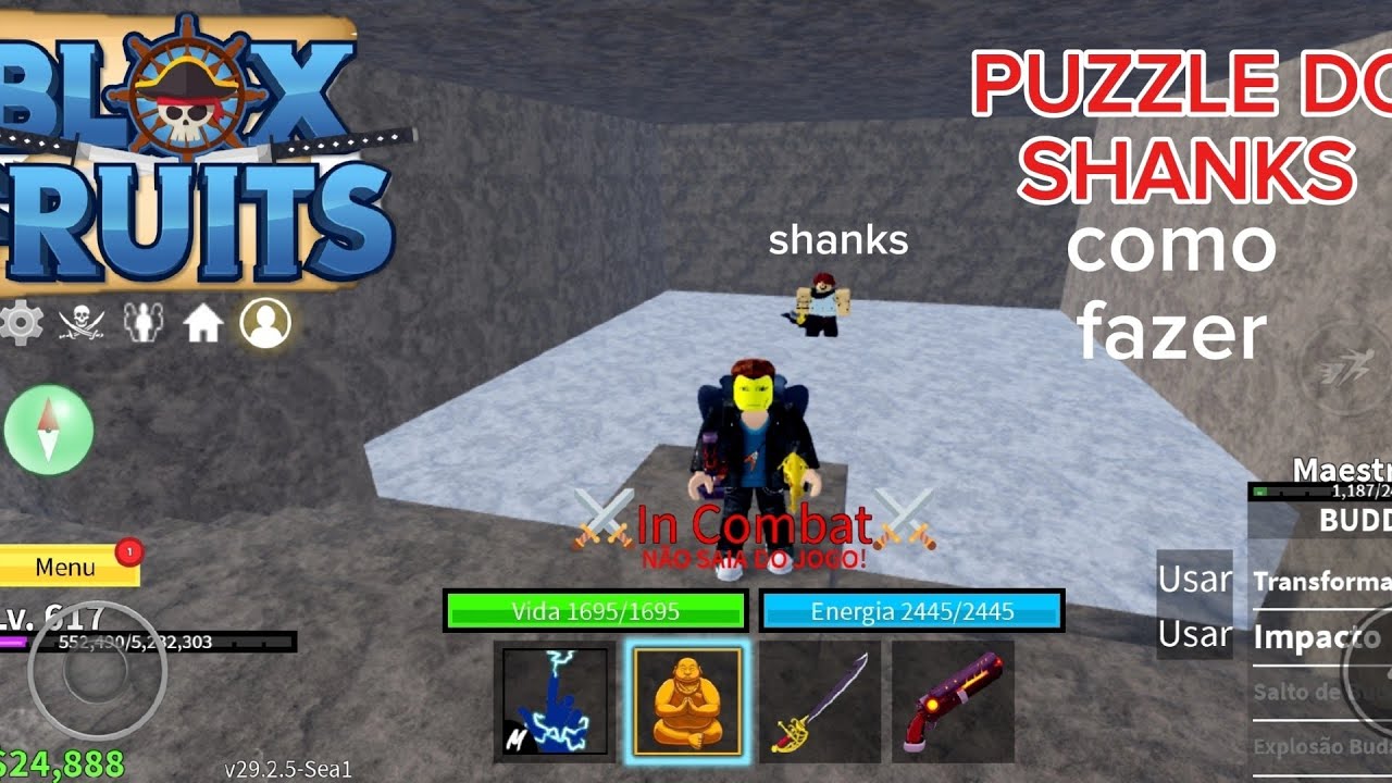 COMO FAZER O PUZZLE DO SHANKS NO BLOX FRUITS #roblox #bloxfruits 
