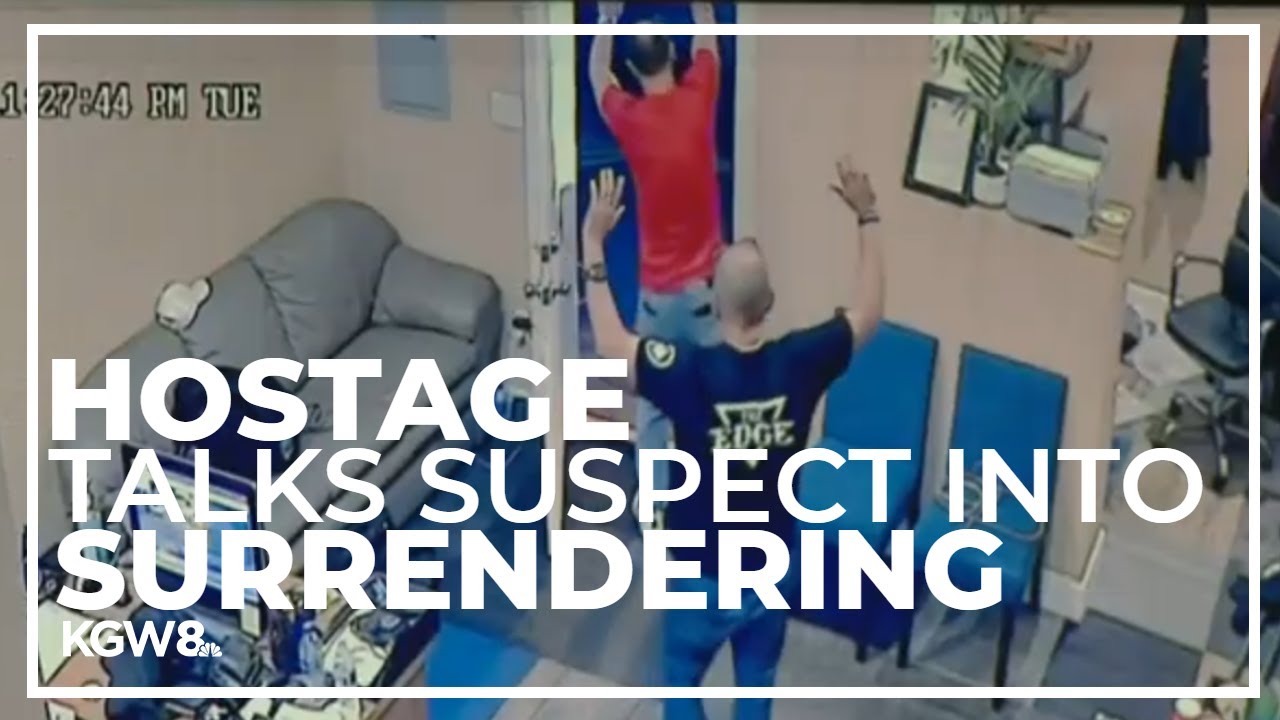 Hostage helps talk wanted suspect into surrendering during standoff in Portland