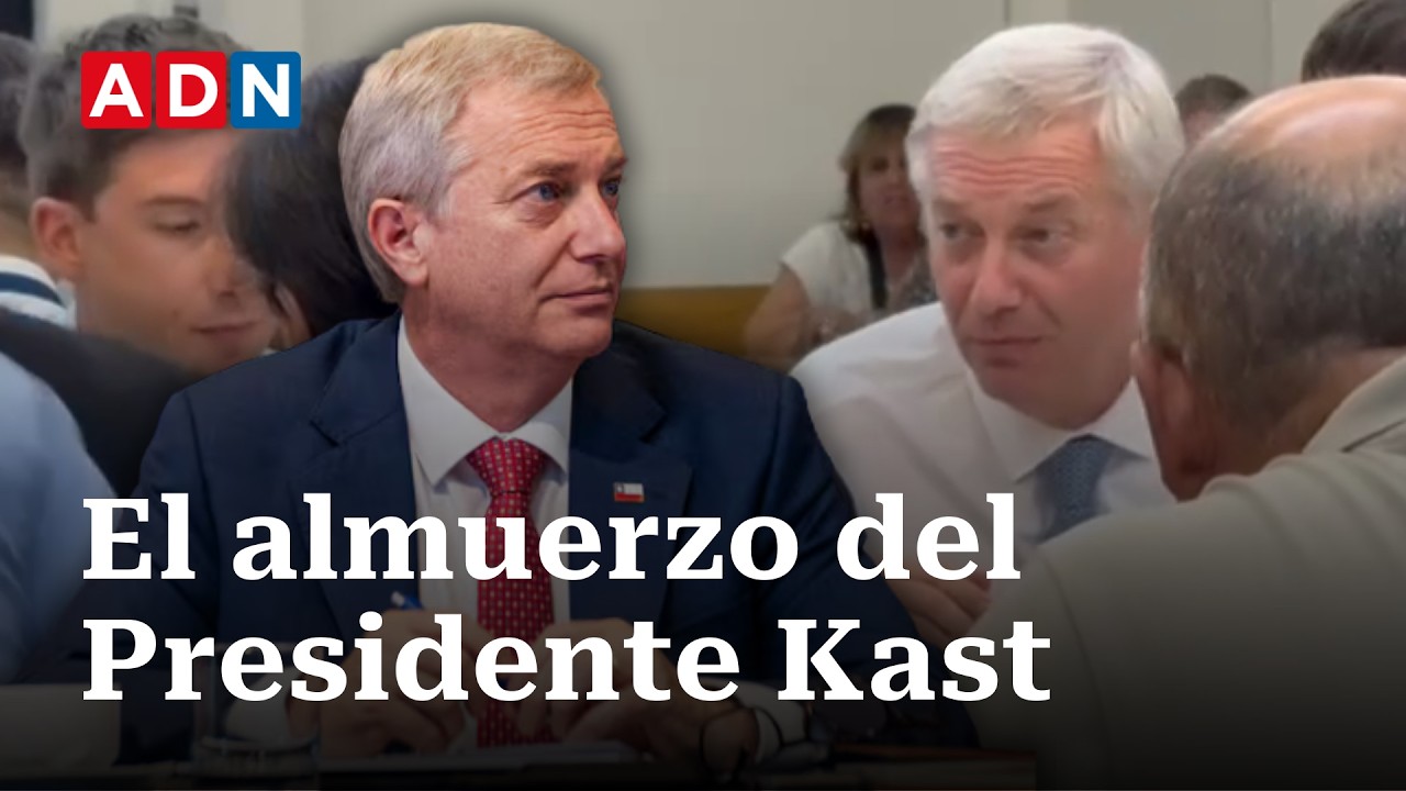 Así fue el almuerzo del Presidente Kast en el casino de La Moneda