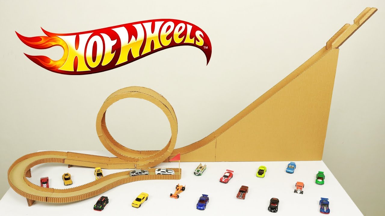 How to make Gravity Powered Hot wheels tracks from Cardboard