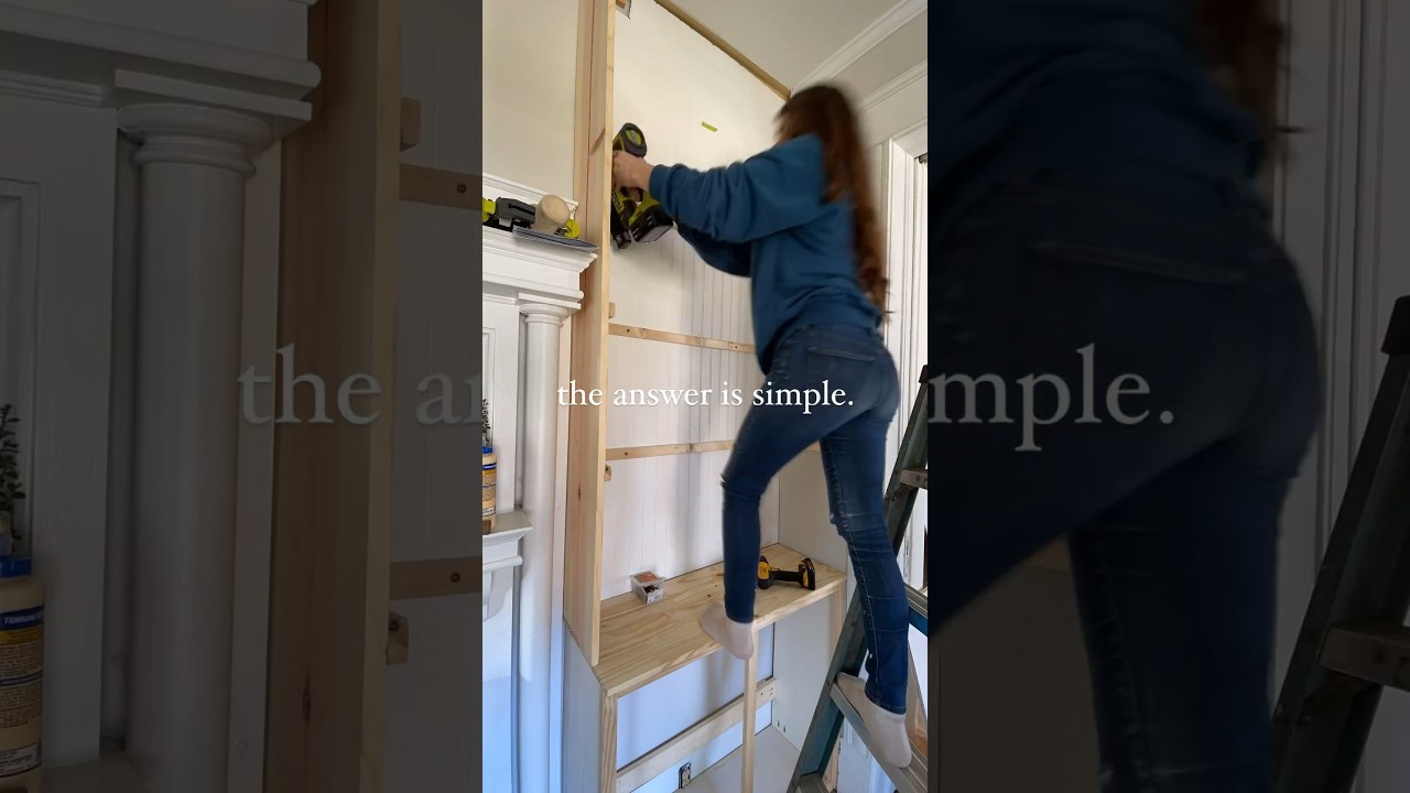 THE TRUTH ABOUT HOW I REALLY BUILT MY LIVING ROOM BUILT-INS! #diy #howto #homedecor