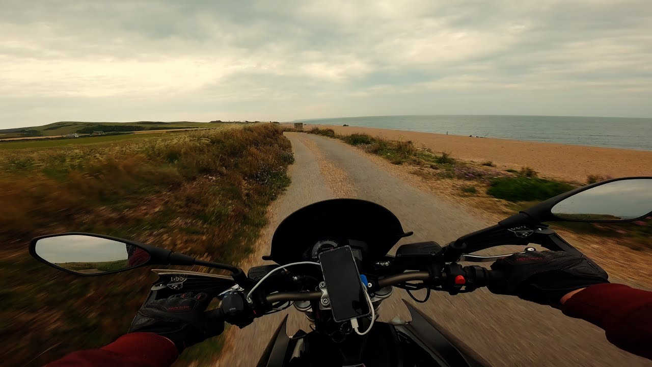 Chilling Beach Ride with Lovely Aprilia Shiver #asmr