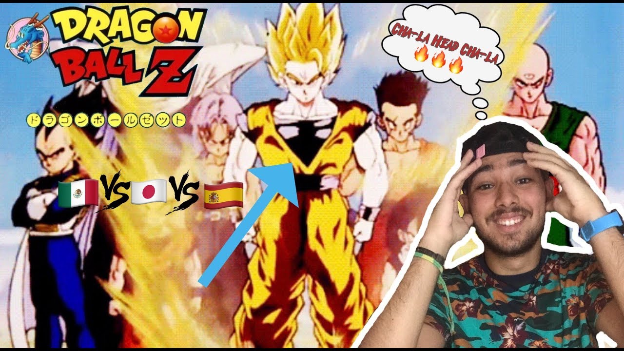🤗ESPAÑOL REACCIONA AL OPENING 1 DE DRAGON BALL Z  EN DOBLAJE LATINO CHA-LA HEAD CHA-LA