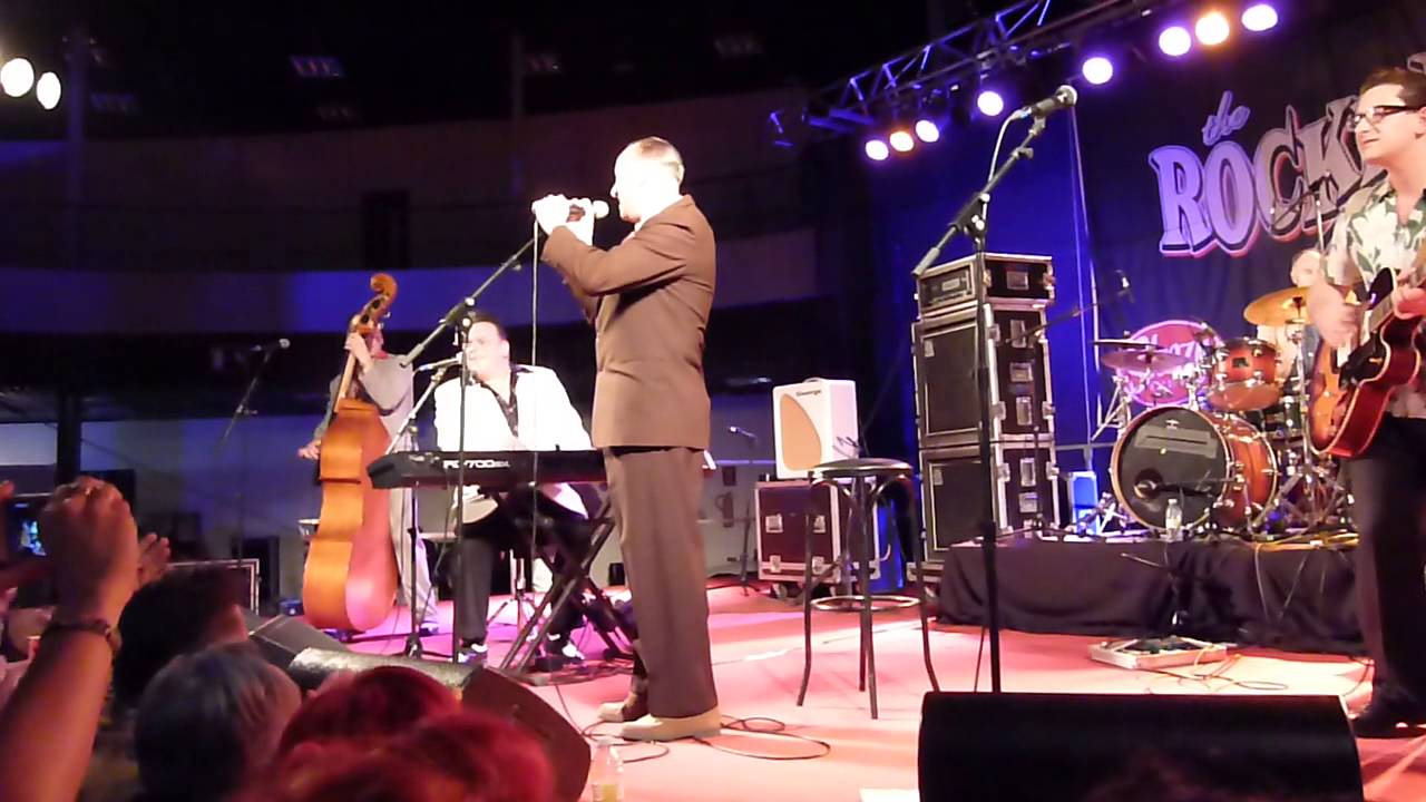 Young Jessie with Mike Sanchez and his band .Hit , Git and Split @ Rockin' Race Jamboree 2014
